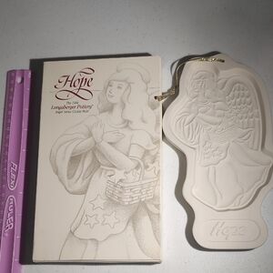 1994 Longaberger Pottery Angel Of Hope Cookie Mold